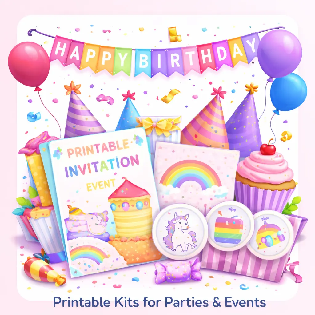 Printable Kits for Parties and Events